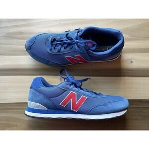 New Balance ML515HTN Size 16 | Suede Blue Red Retro Running Sneakers | Excellent